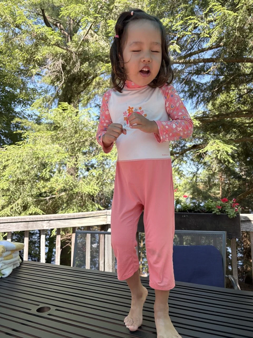 Lucy's dancing on the table... and Granny Aki is rolling over in her grave.