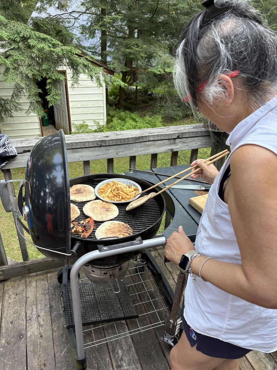 Pita on the barbie, too!