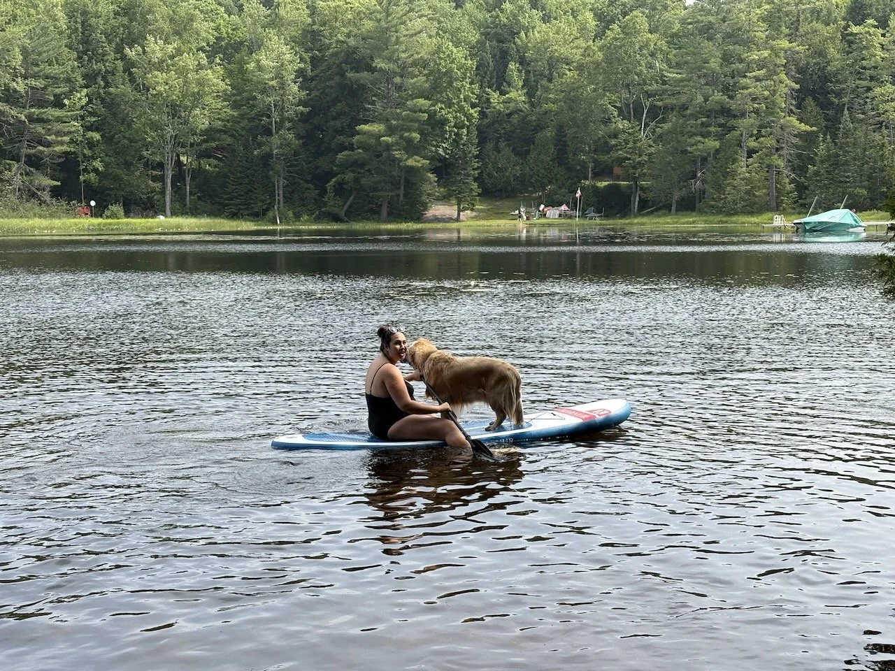 Cousin Mackie didn't want to miss a second.