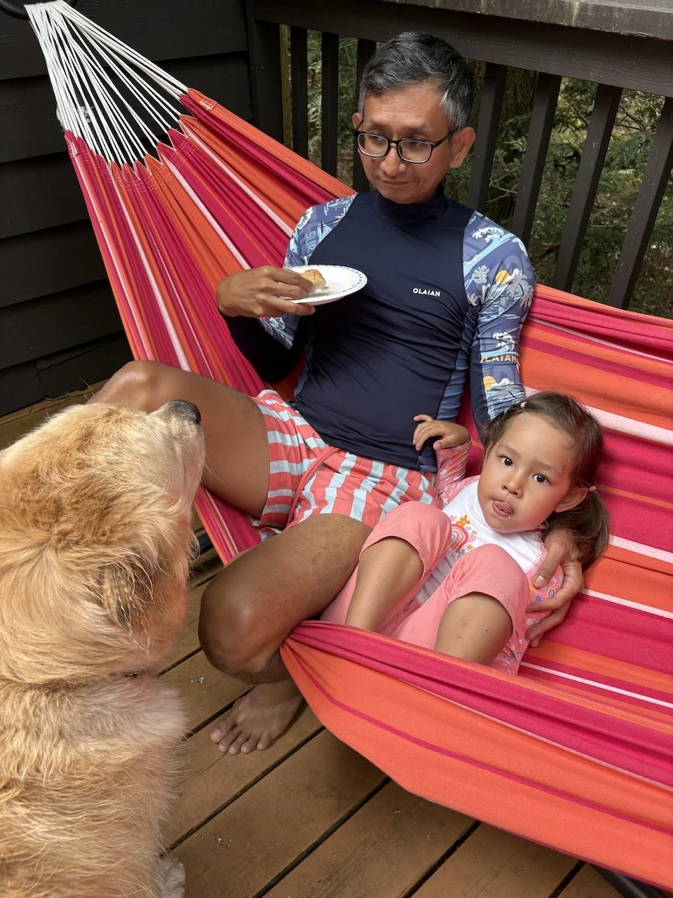 Much-deserved lunch break!