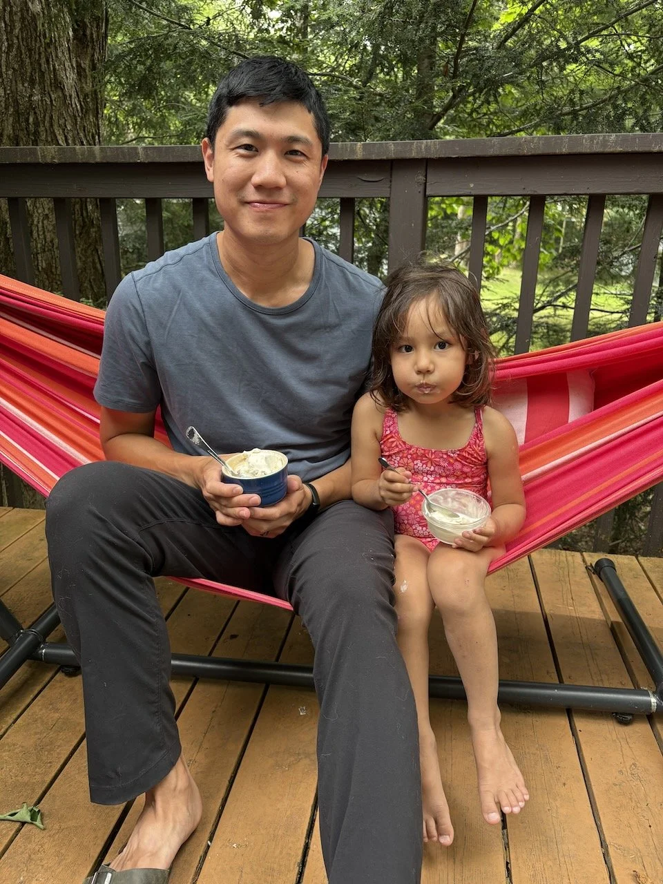Ice cream buddies! (And a new flavor of ice cream, to boot.)