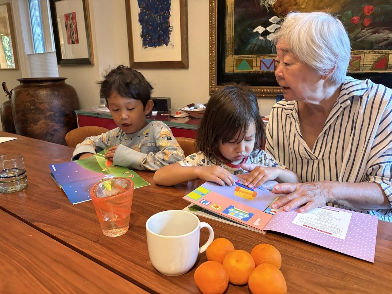 Working on the new sticker books from Val.