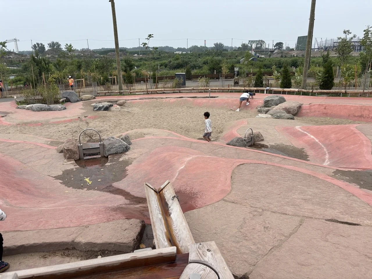 There was also a sprawling sand and water play area.