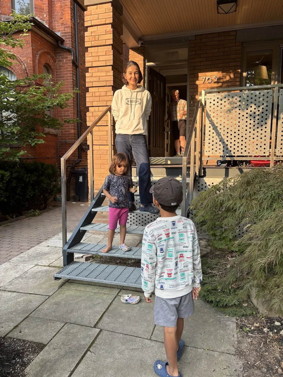 Going for one last walk around the block.