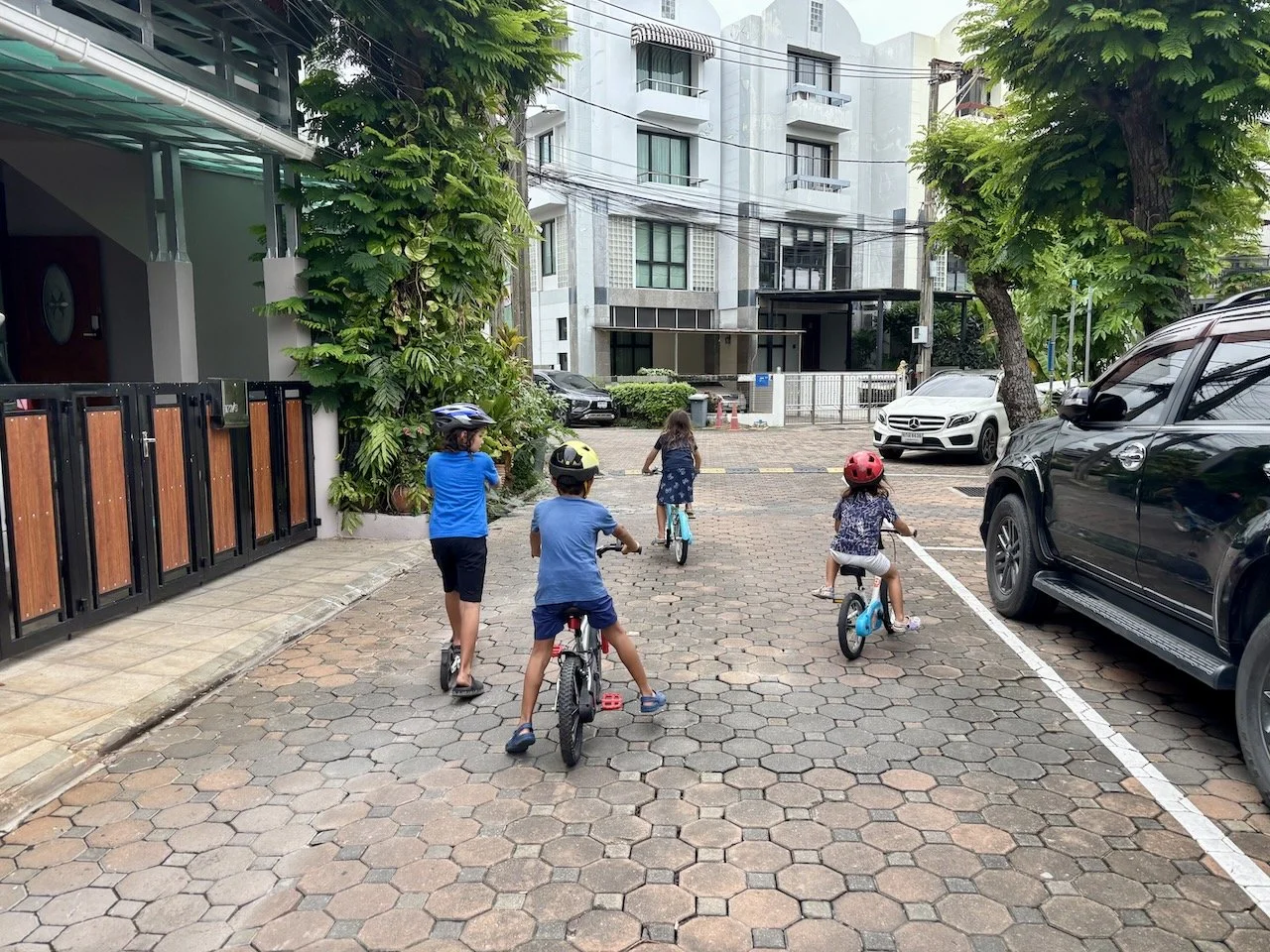 And a stroll around the moo baan to drain the last drops of energy.