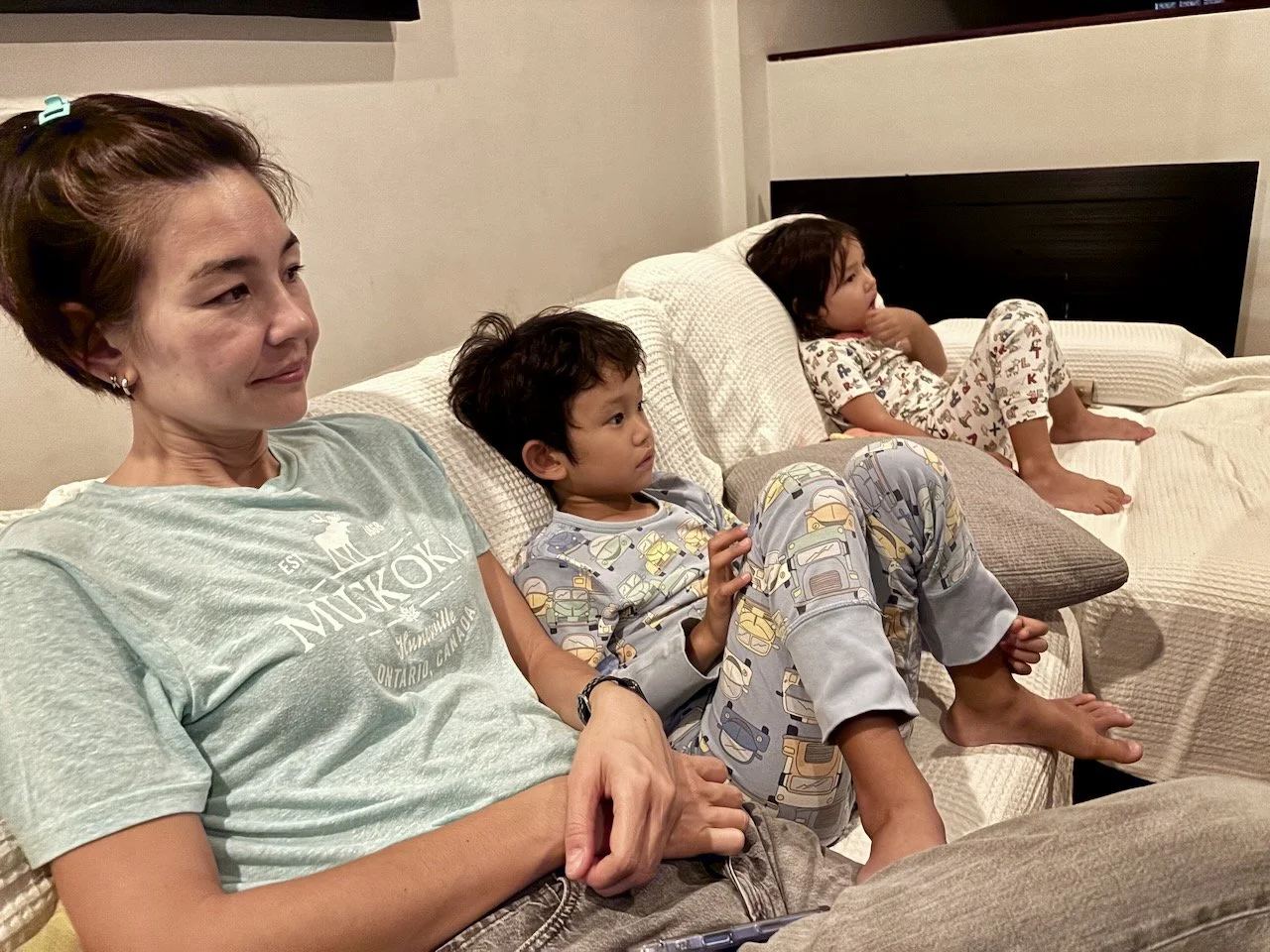 Home in time for a late movie night.
