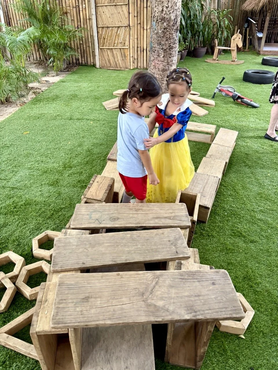Building a house.