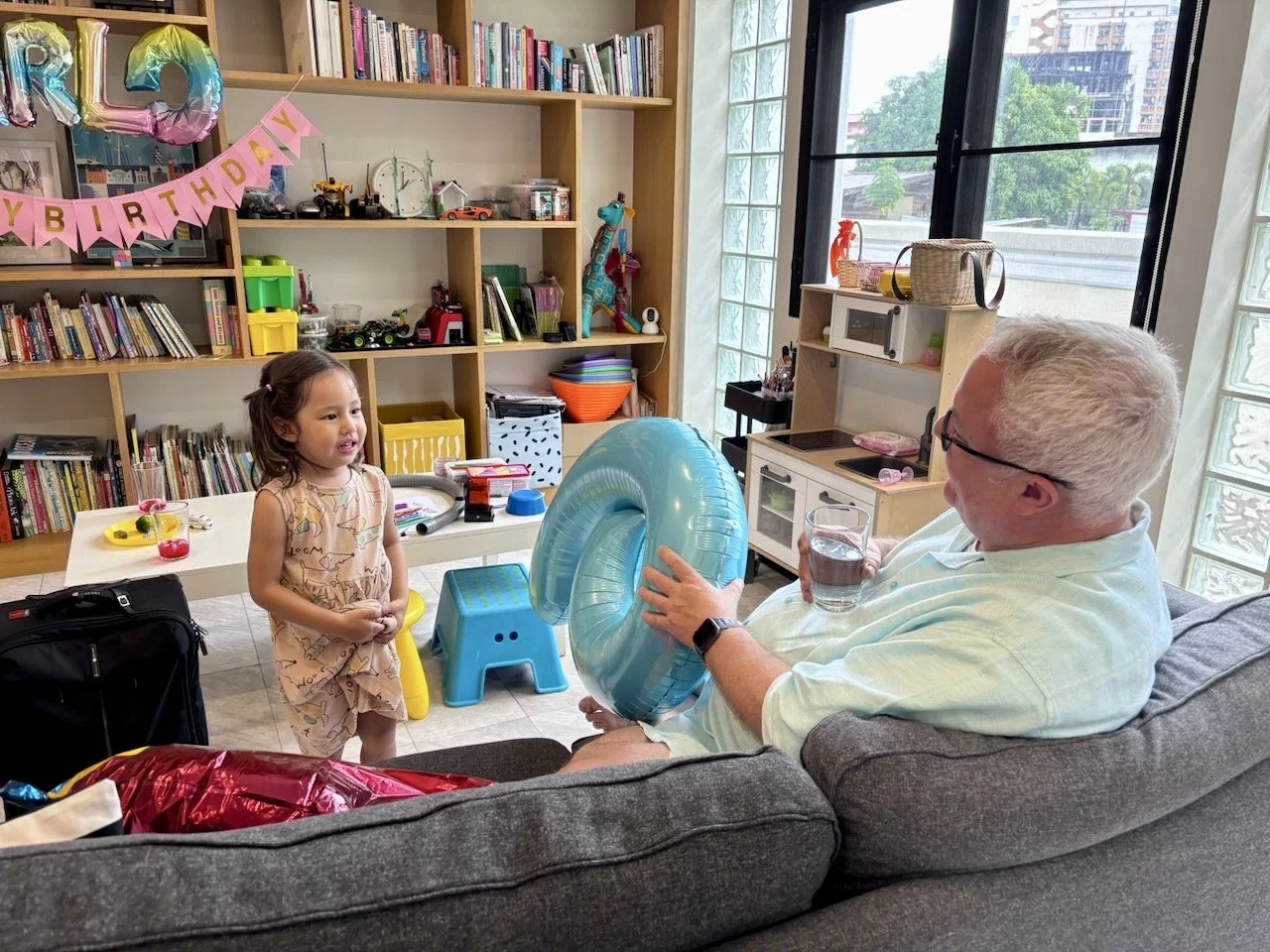 Visit from Uncle Simon.