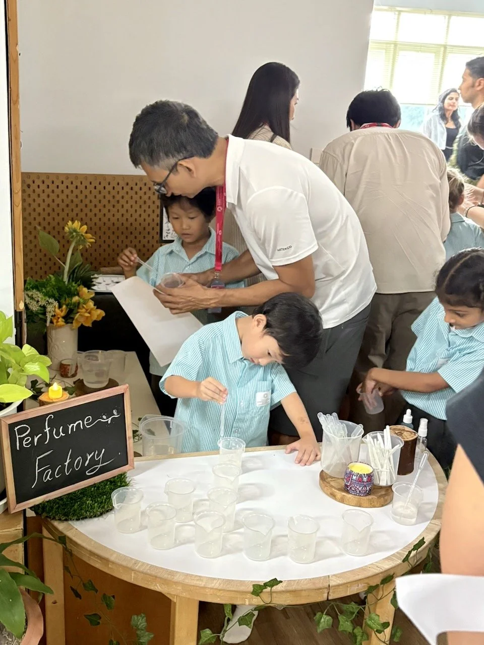 Then Arlo (and the other Year 1s) hosted us at their Senses Spa.