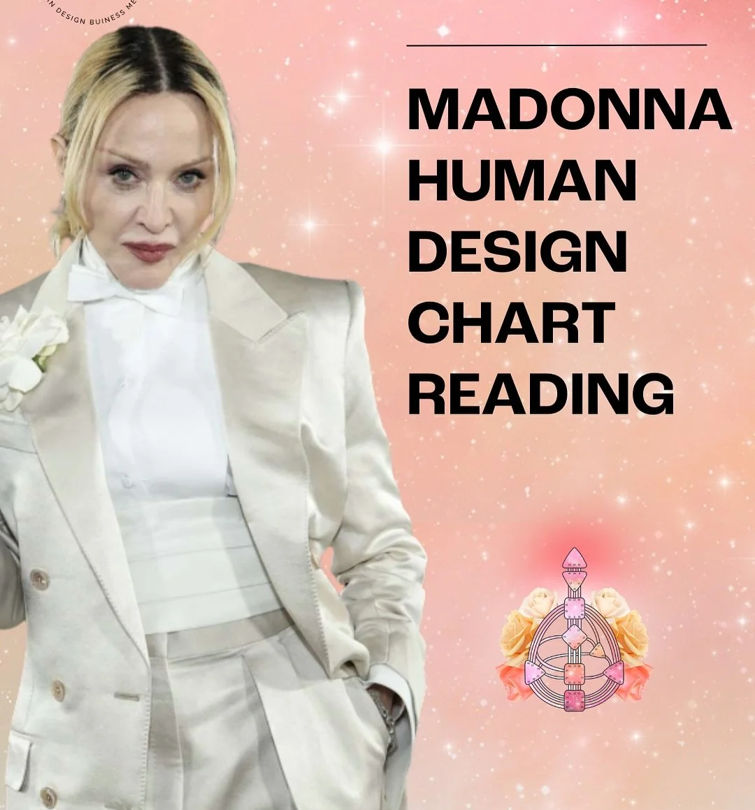 In my latest video, I&rsquo;m diving into the Human Design of Madonna, one of the most iconic female artists in history. 

It&rsquo;s live now on my YouTube channel. 

She is a 5/1 Sacral Generator and her chart reveals so much about her power, influ