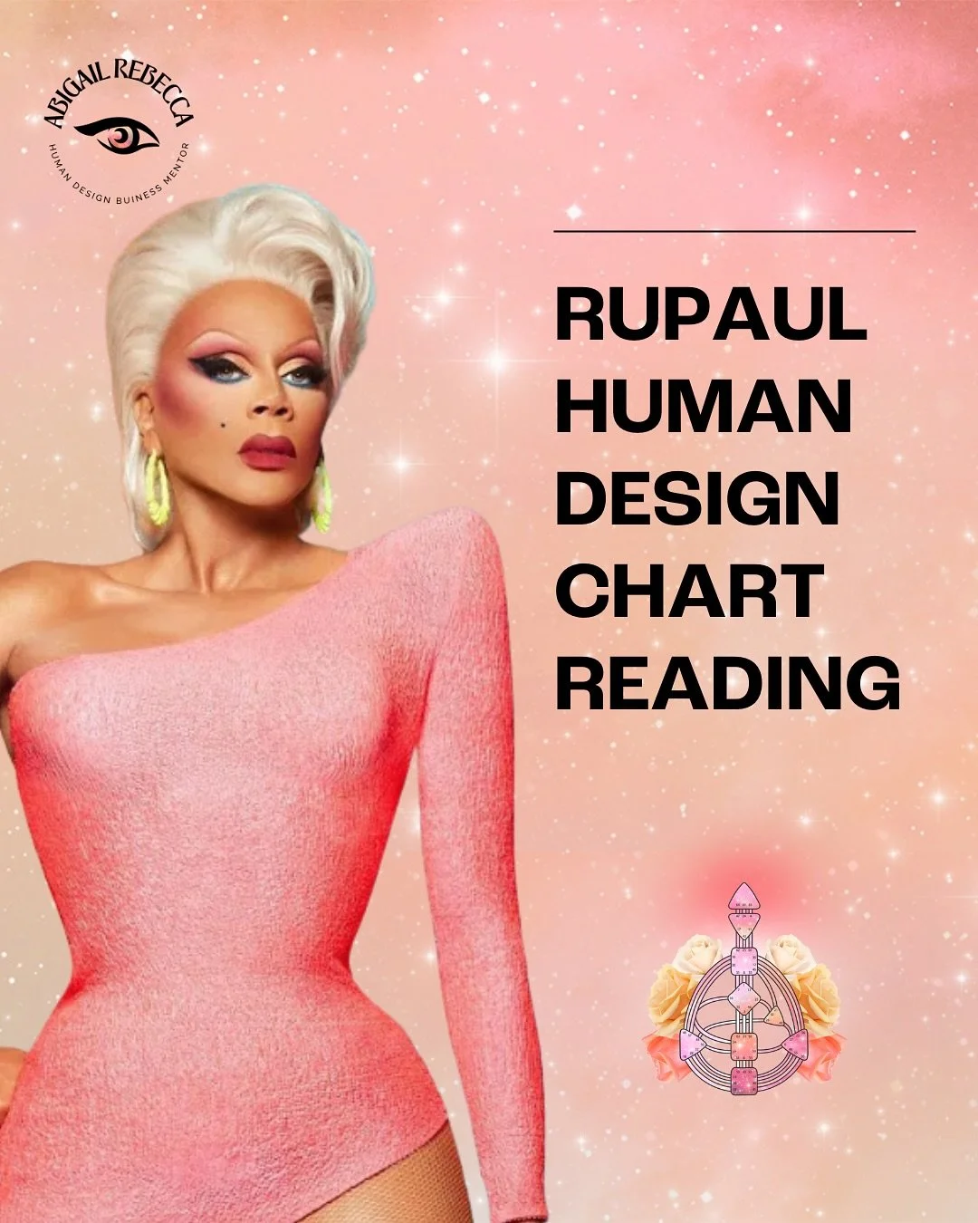 RuPaul’s Human Design chart is a masterclass in authentic success.
Self-acceptance, confidence and authenticity are qualities I’ve always admired in others. They’re also what I help my clients embody through their Human Design.
An