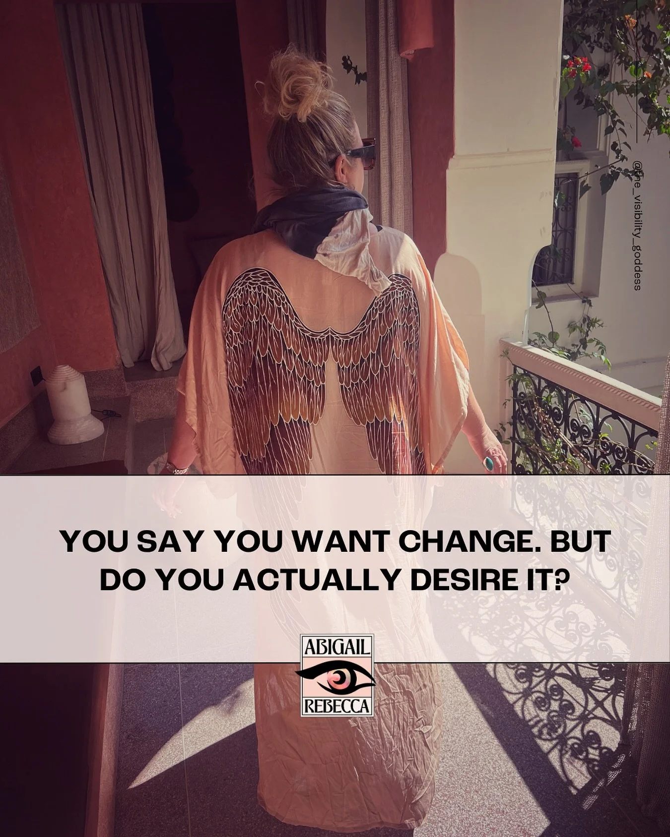 You say you want change. But do you ACTUALLY DESIRE it?
It’s easy to talk about transformation when it’s still an idea. 
While you cut out those pretty pictures in Vogue magazine and paste them onto your vision board.
It feels inspirin