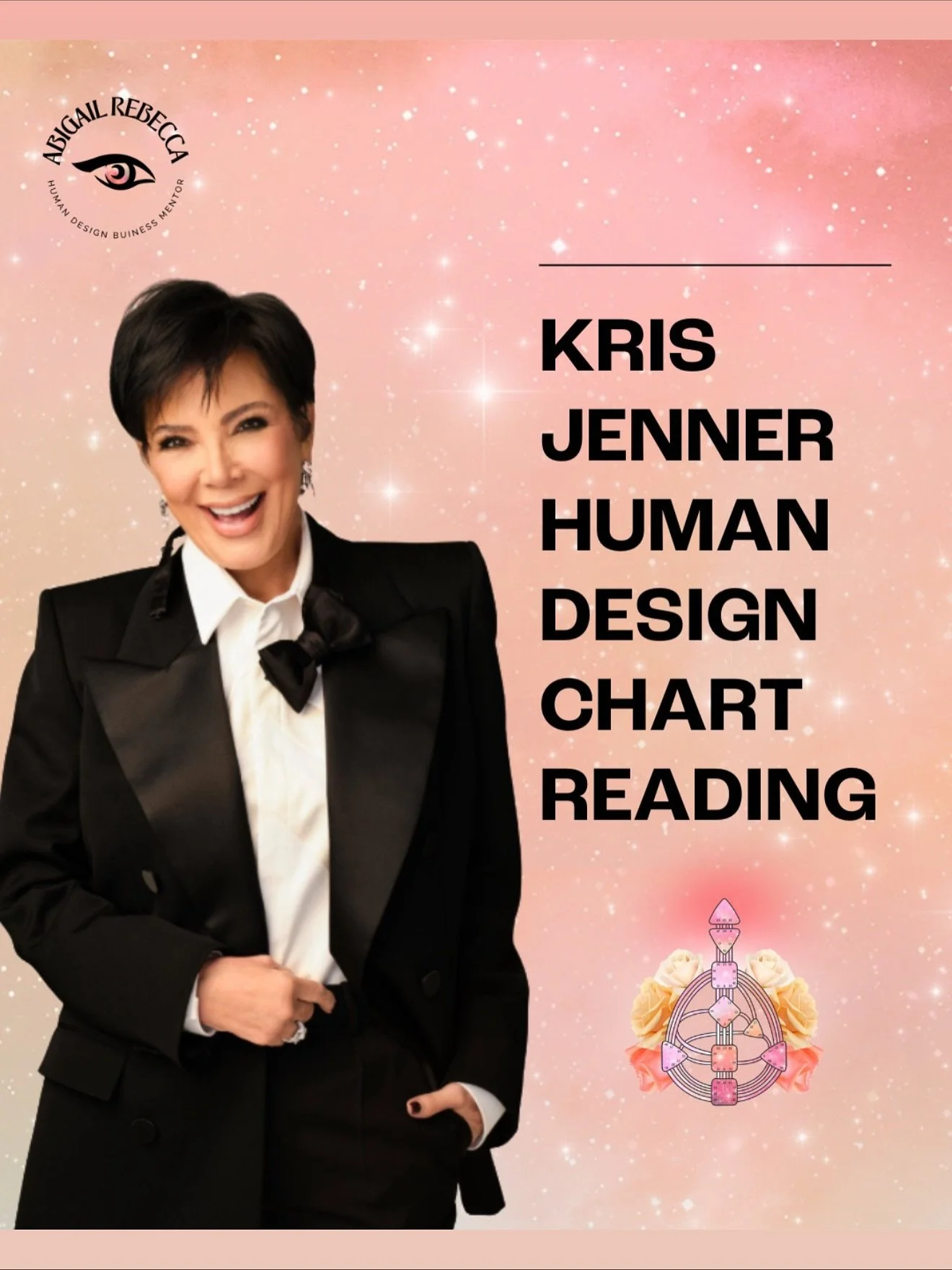 Welcome to another Human Design deep dive.
In this video, I’m unpacking the chart of Kris Jenner, a 5/2 Splenic Projector who has built and managed one of the most successful empires on the planet.
Go watch it now on my YouTube channel. 
You