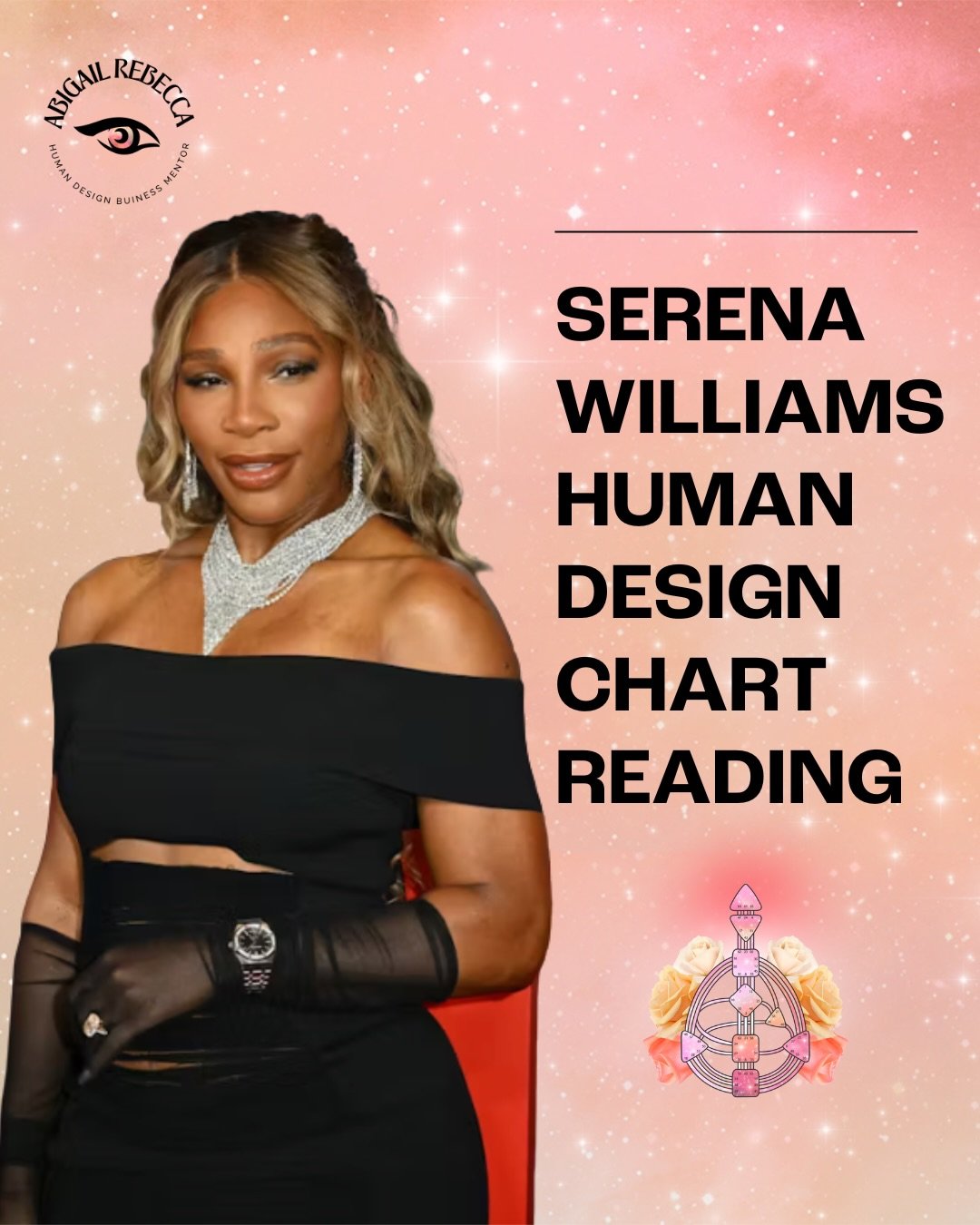 Serena Williams is one of the most successful athletes of our time, and her Human Design chart reveals a deep and fascinating energetic story. 

In this video, I walk you through her chart as a 6/3 Mental Projector with no inner authority. You will h