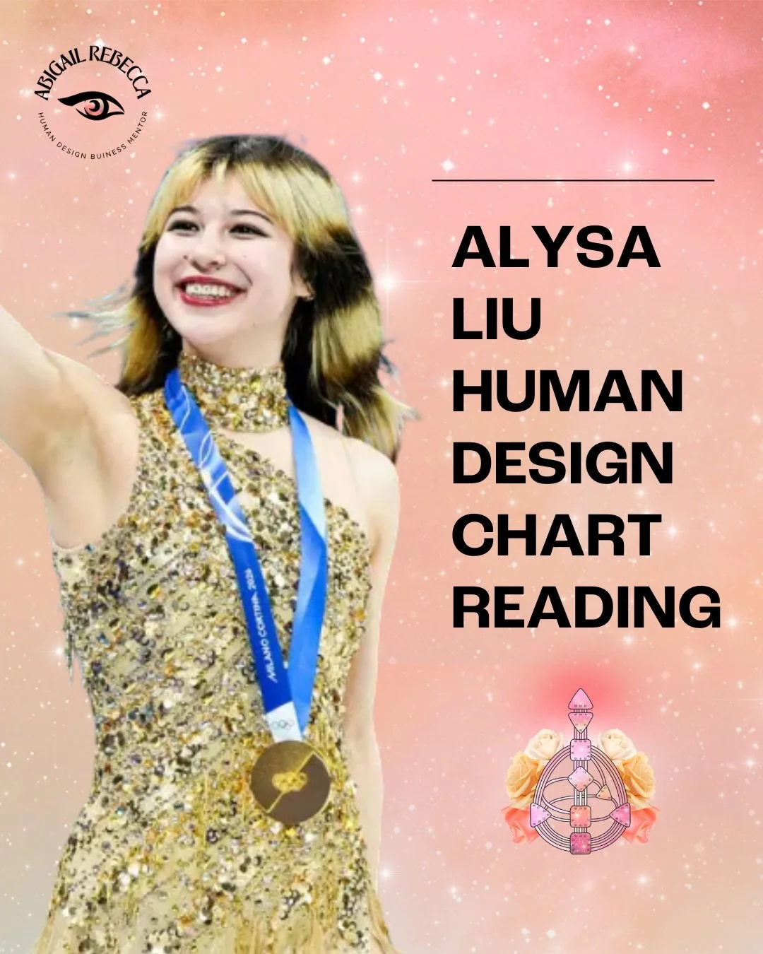 Now on my YouTube channel. 

Alysa Liu&rsquo;s journey back to Olympic gold in women&rsquo;s figure skating caught global attention. In this video, I take a look at her Human Design chart and explore how her energetic blueprint supports the way she l