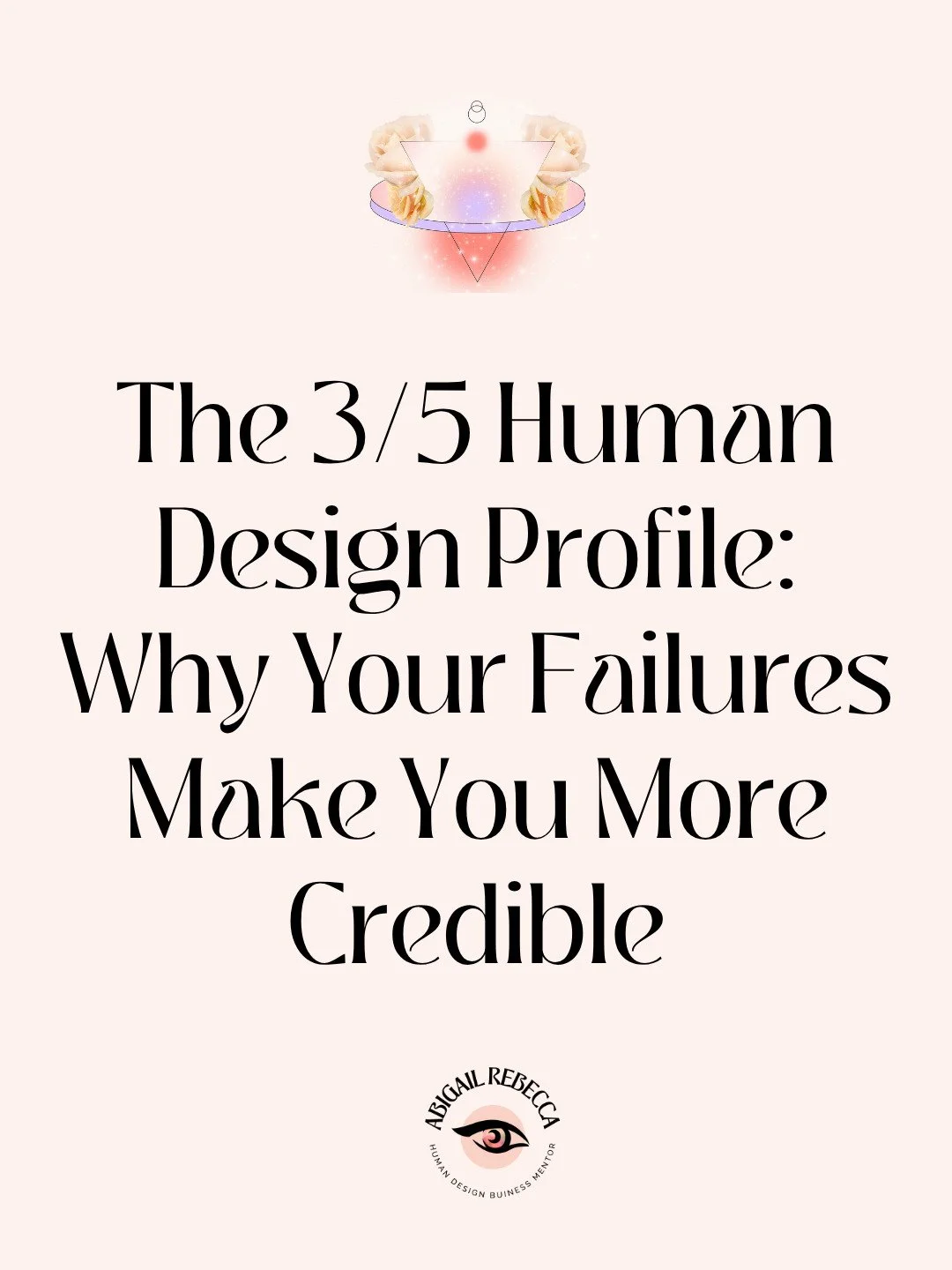 What are you hiding because you think it makes you less credible? 

The launch that failed. 
The mistake that cost you a client. 
The crying on the bathroom floor moment nobody knows about.

If you're a 3/5 Profile, that hidden bit IS your work. 

Li