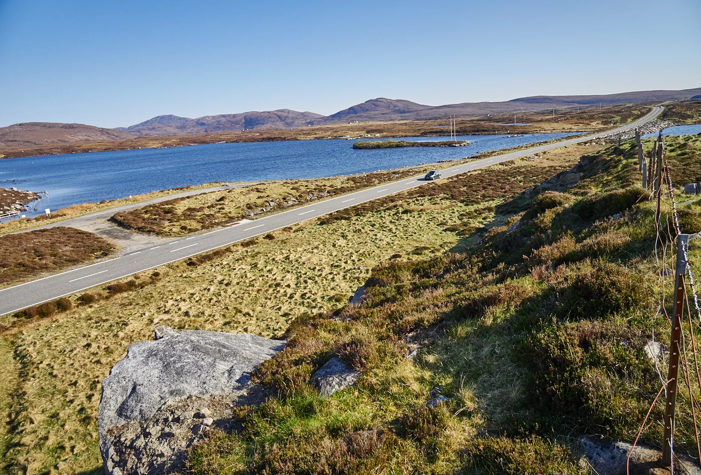 Loch Ollay and the old & new A865. Mark Farrington, 2016