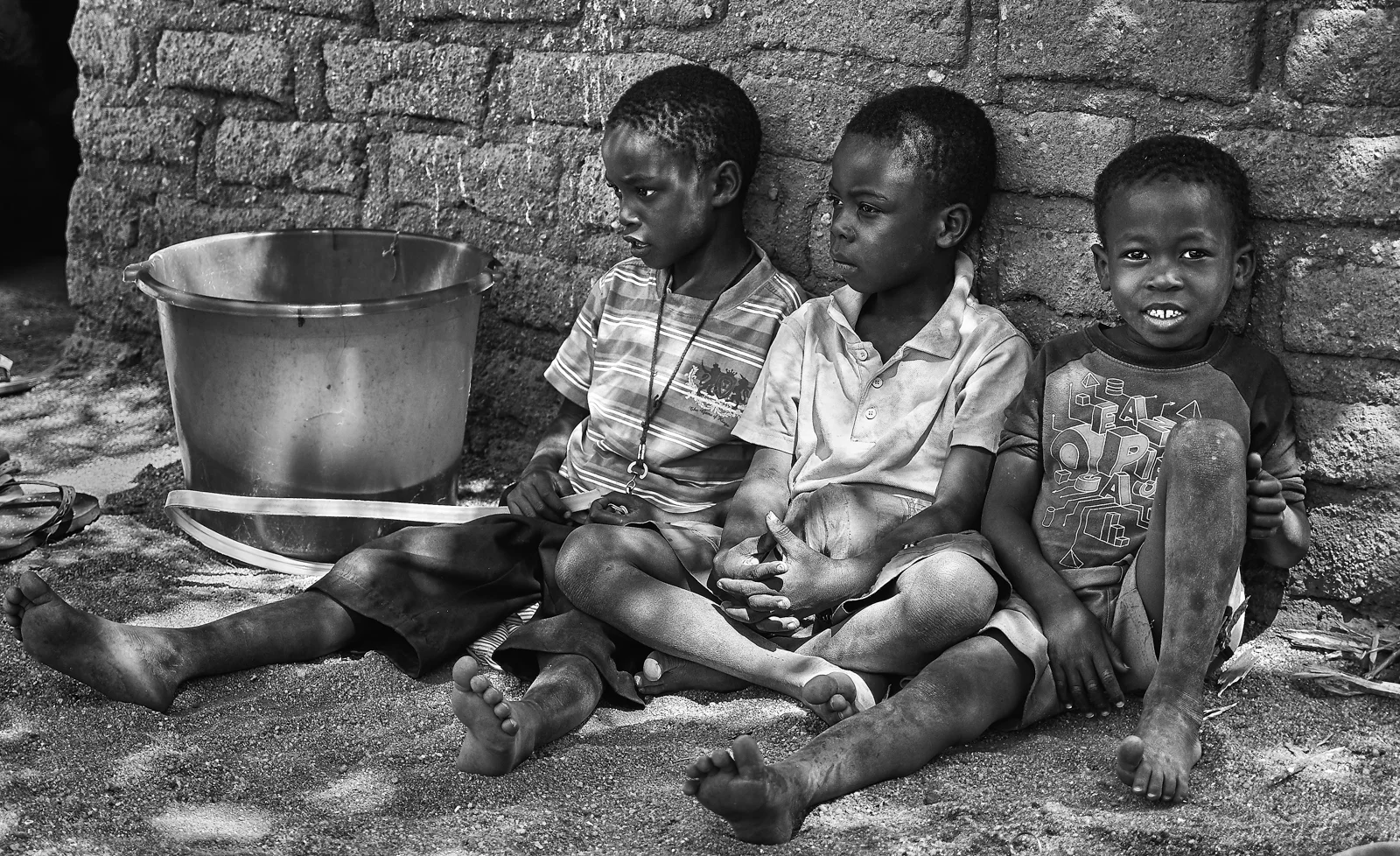 Chembe village boys, Malawi