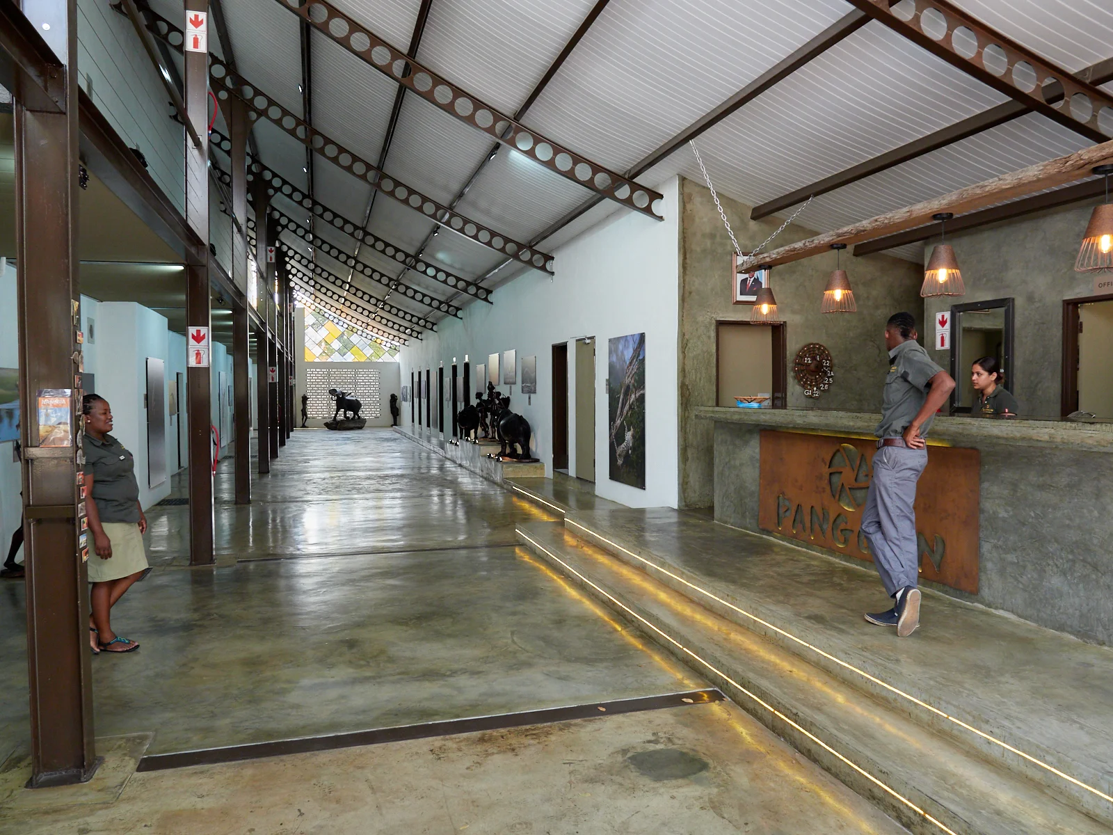 Reception and the ground floor concourse