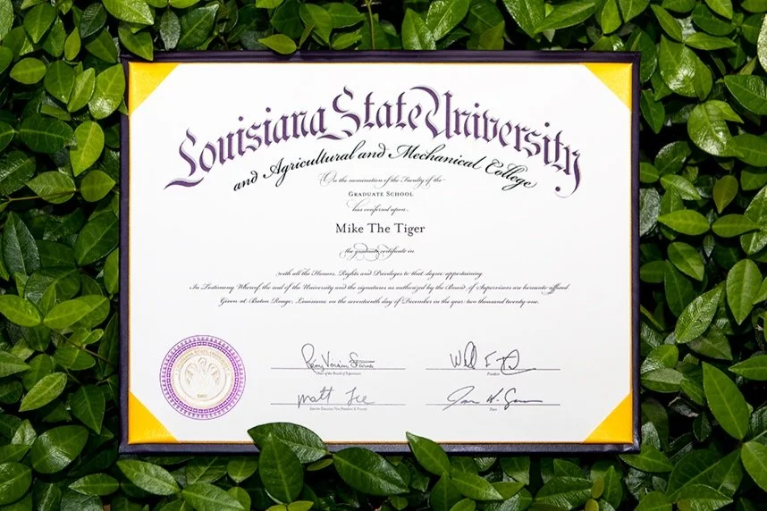 2021 LSU Diploma Redesign
