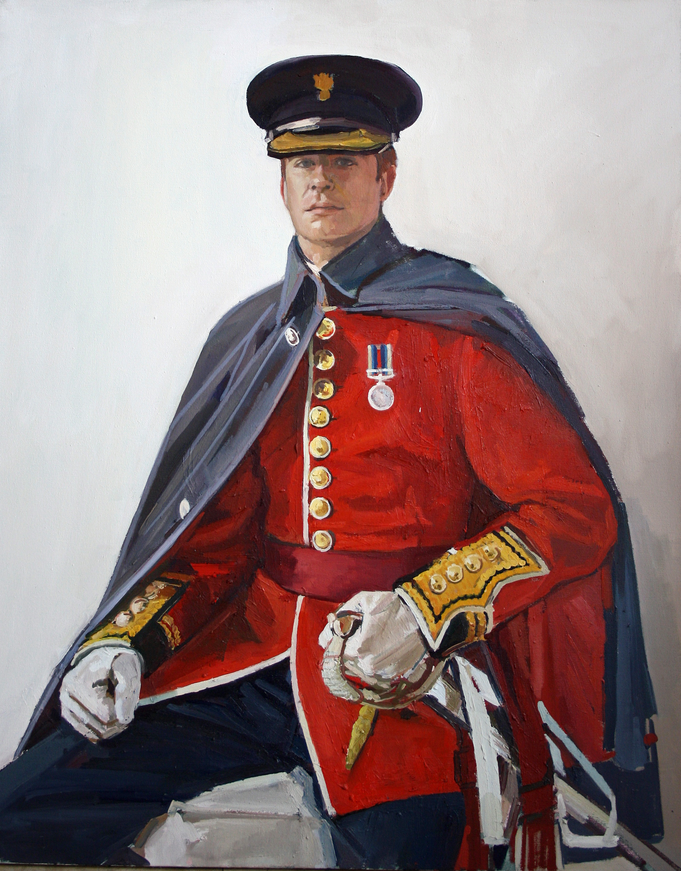 100 x 80cm Captain Alexander Budge, Oil on Canvas