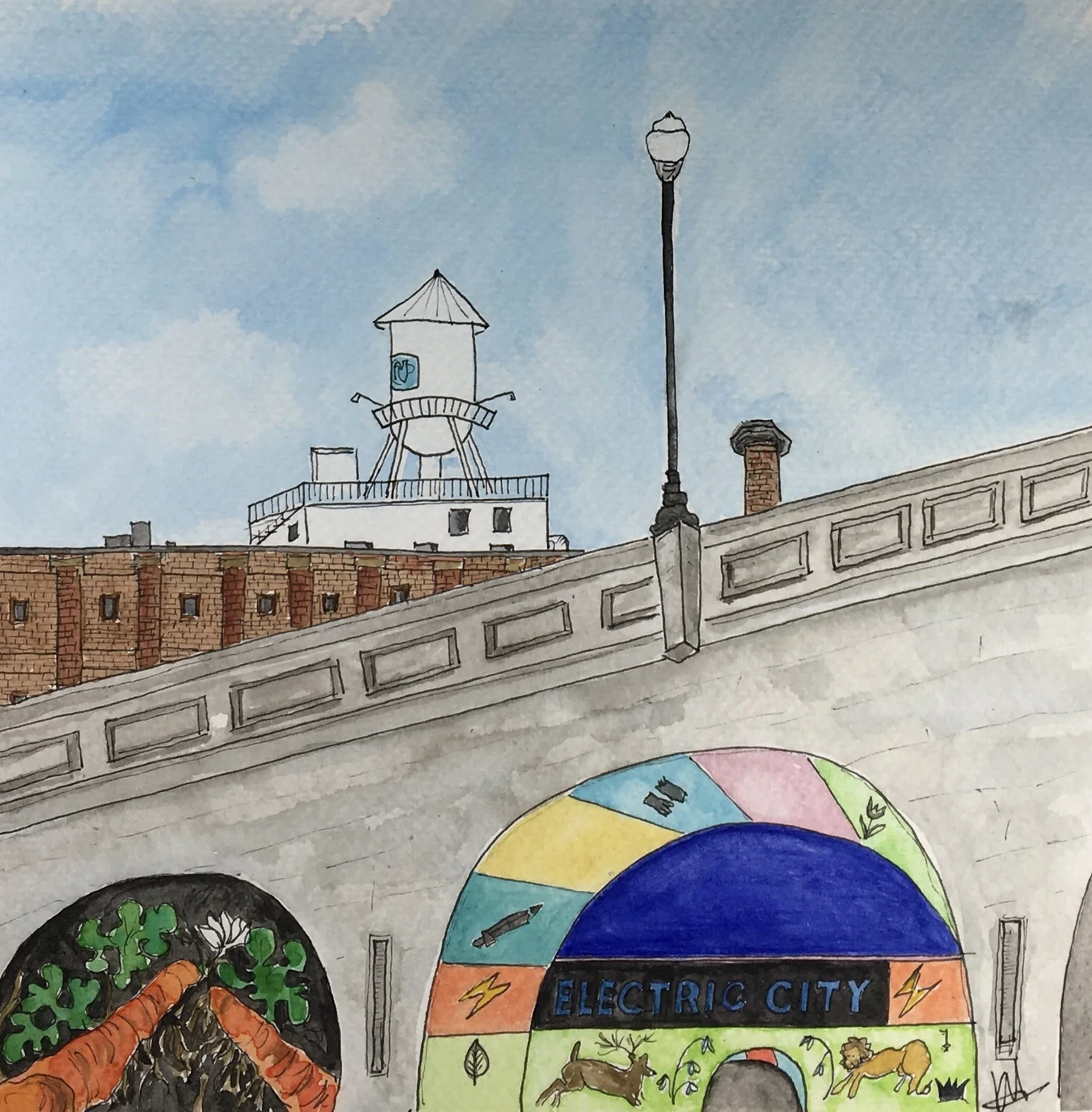 Under Hunter Street Bridge 