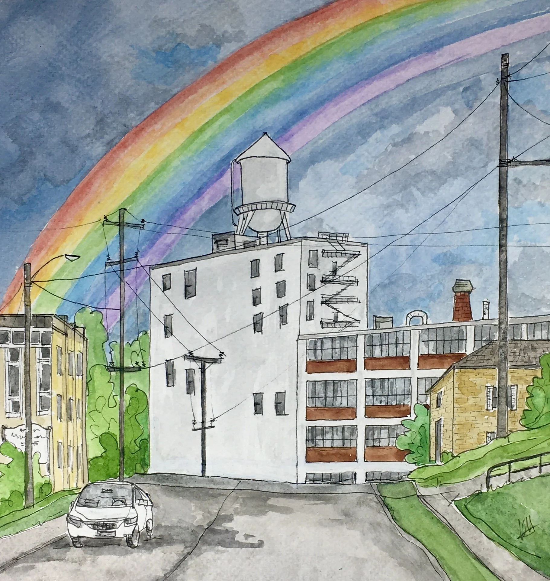 Quaker under Rainbow 