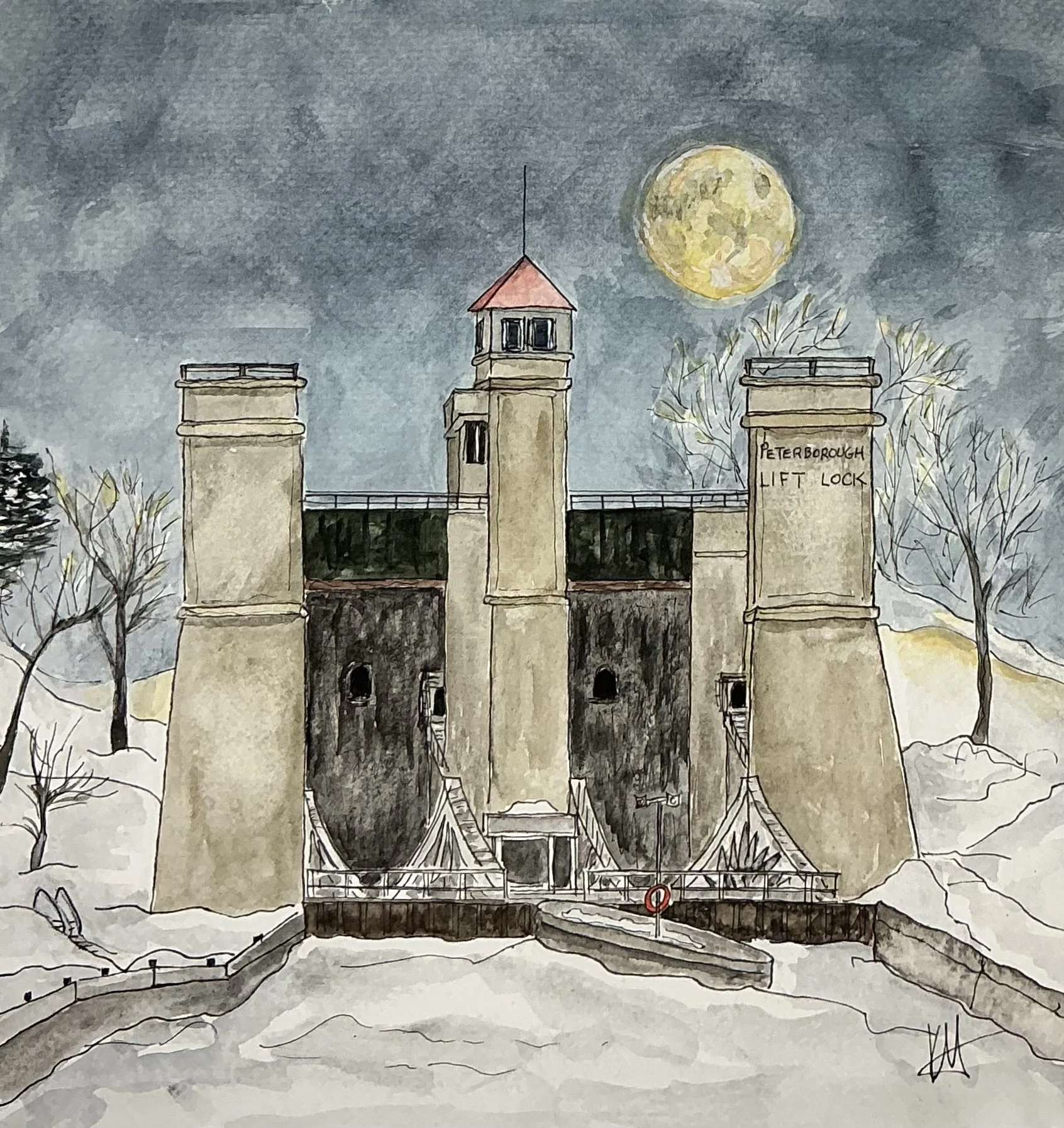 Winter Lift Lock Nocturne 