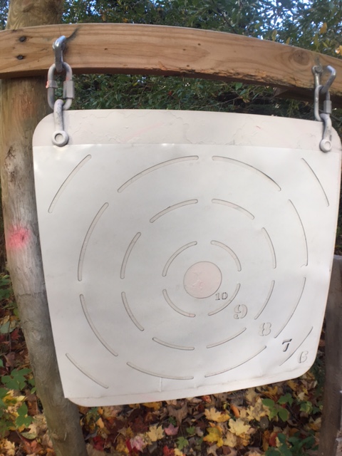 Slap the stencil on there - being magnetic, it just sticks. 