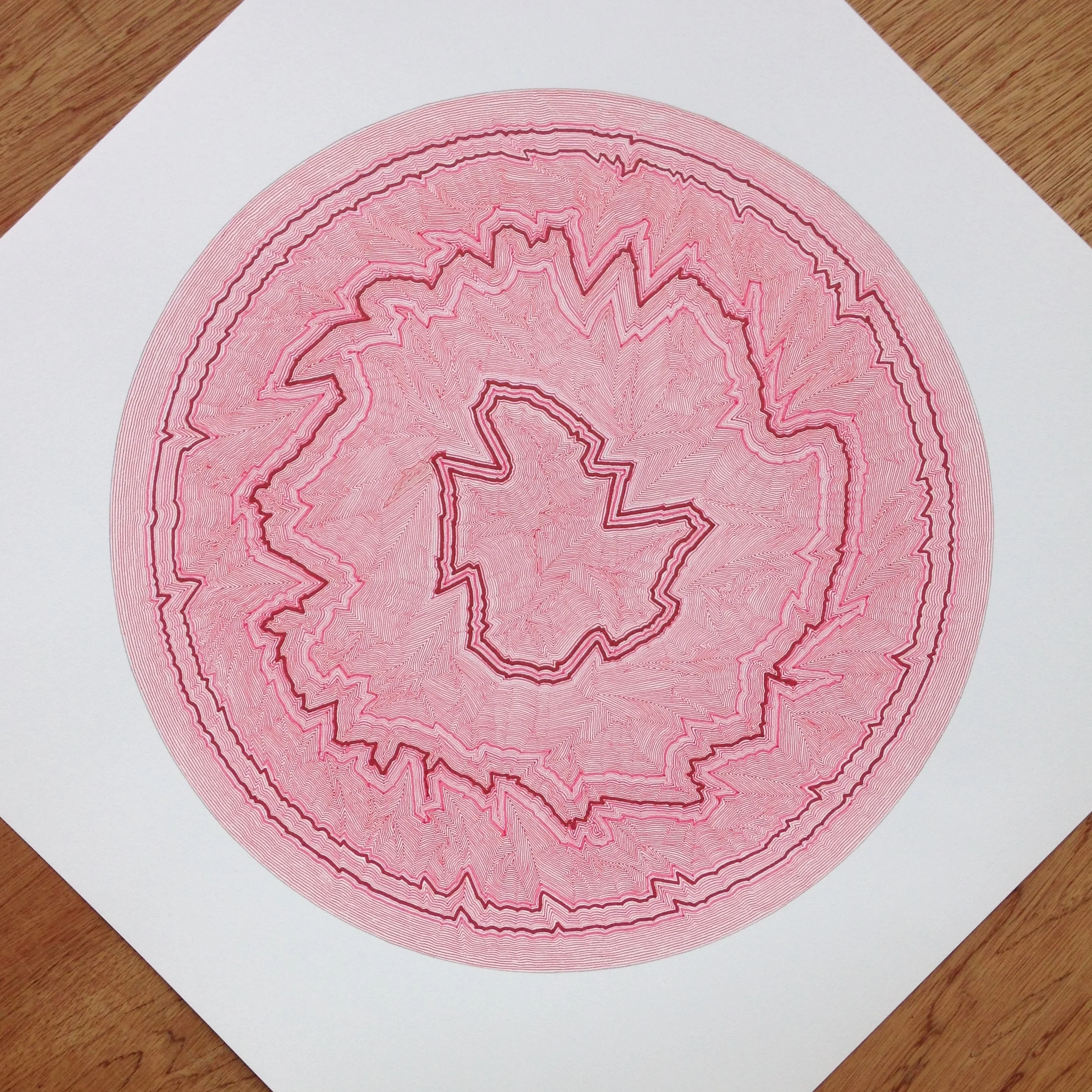 Admitting the Possibilities of Error using only the red pens used for revisions and refining ideas by the team at GPSTUDIO, Southwark. 16 - 26 September 2016