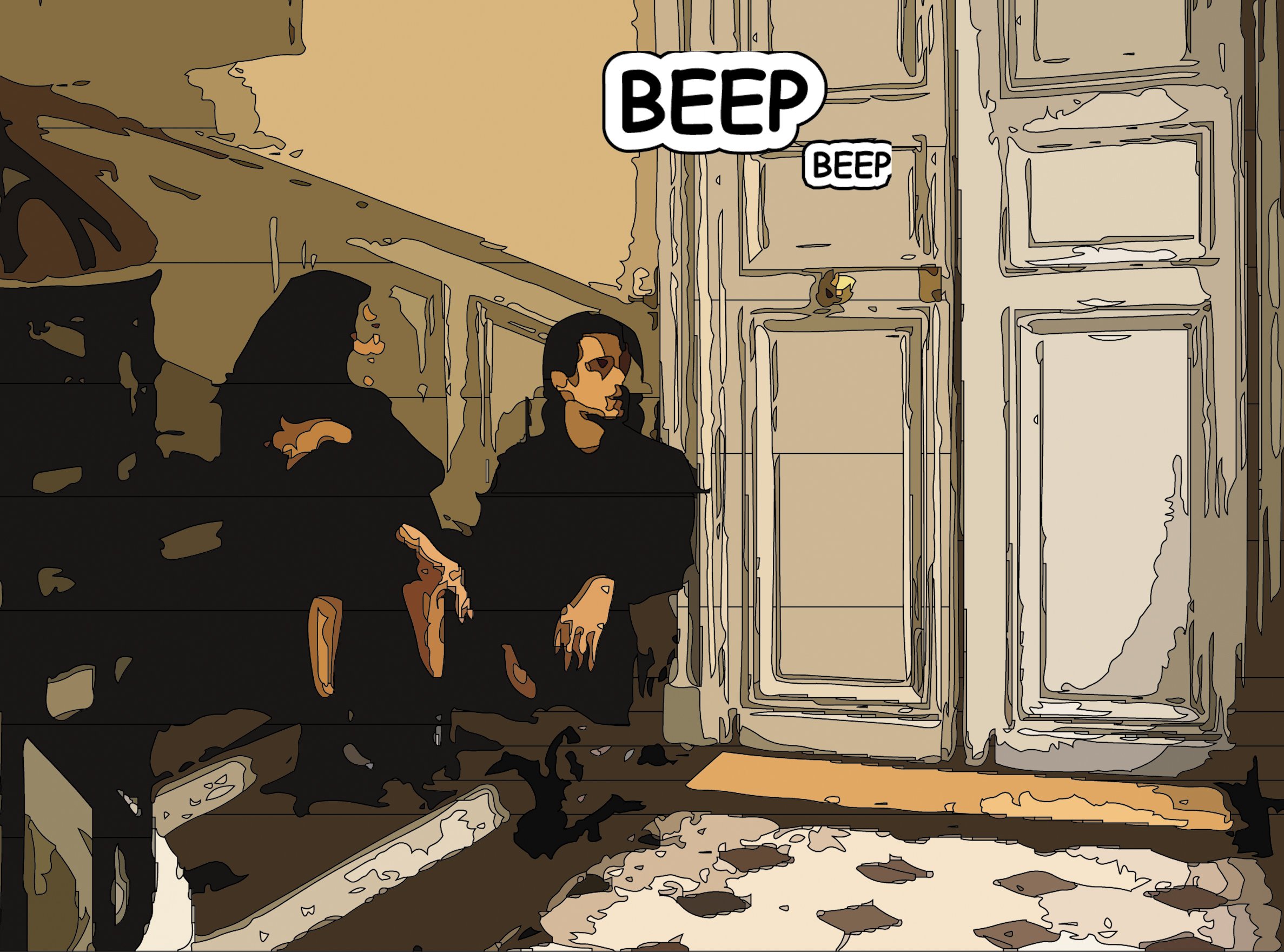 beep beep postcard