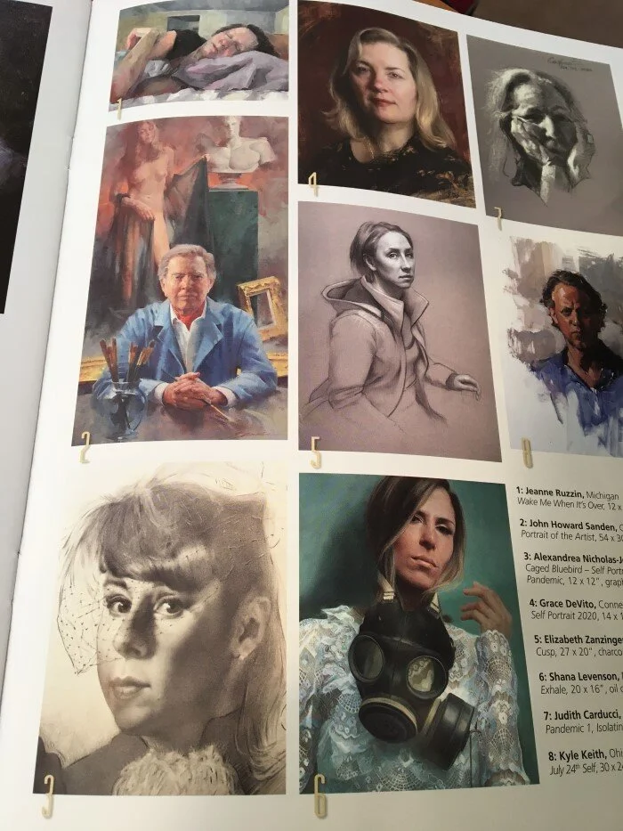 Caged Bluebird in PSoA "The Art of the Portrait" Journal