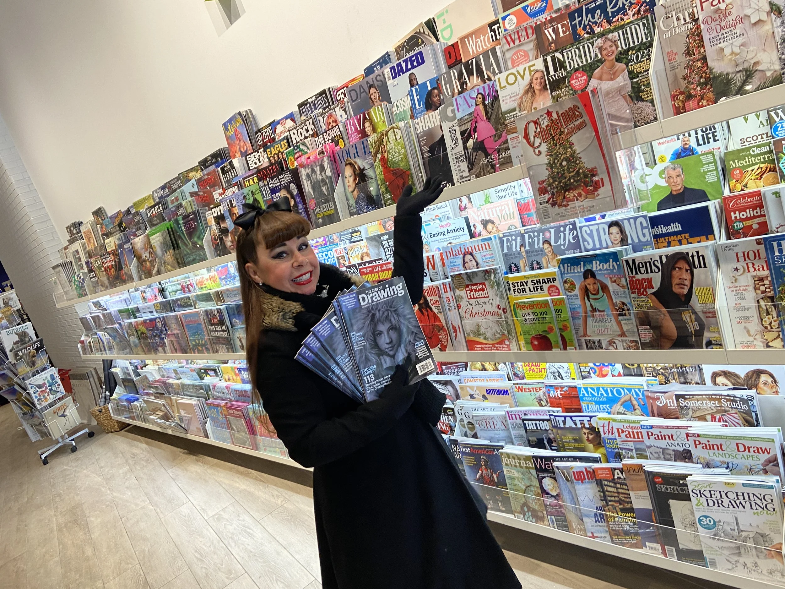The Best of Drawing Magazine with my Artwork is Available in Stores