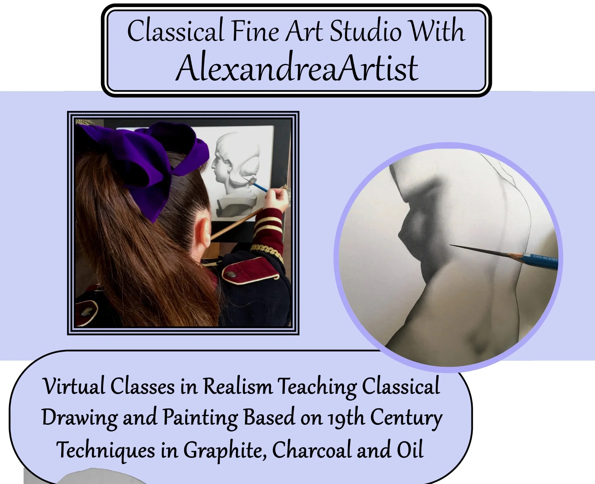 Virtual/In-Person Classes in Realism Teaching Classical Drawing Through the Bargue Method - One on One Personalised Instruction