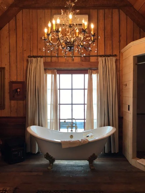 Stunning bathroom in the barn suite