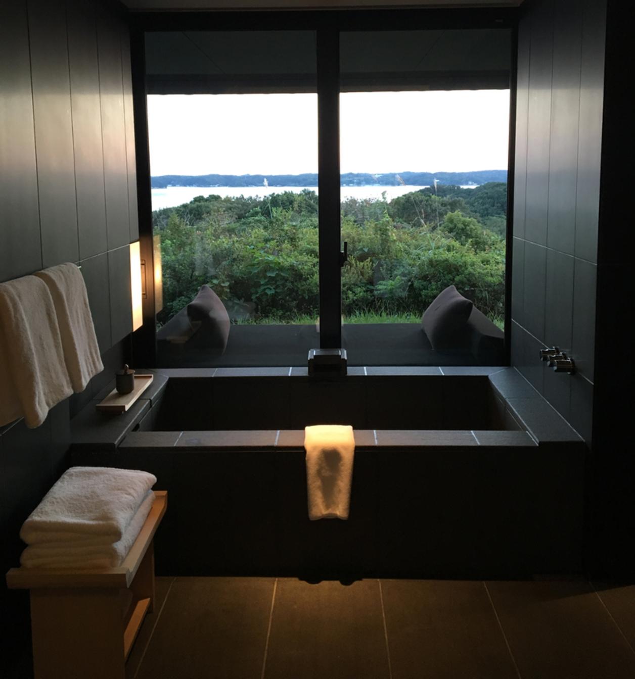 Bathtub in Room at Amanemu