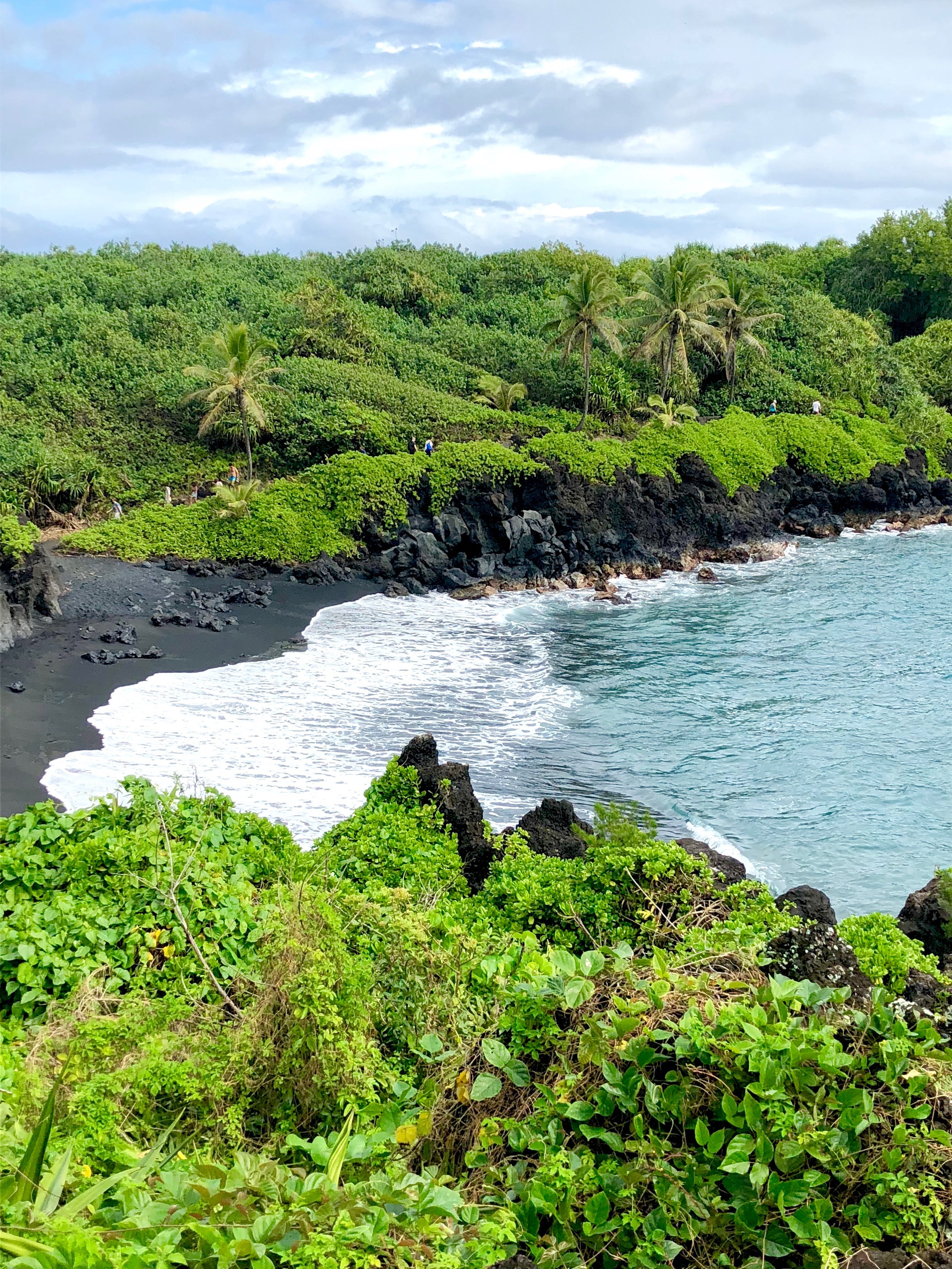 Black Sand Beach at Waianapanapa State Park