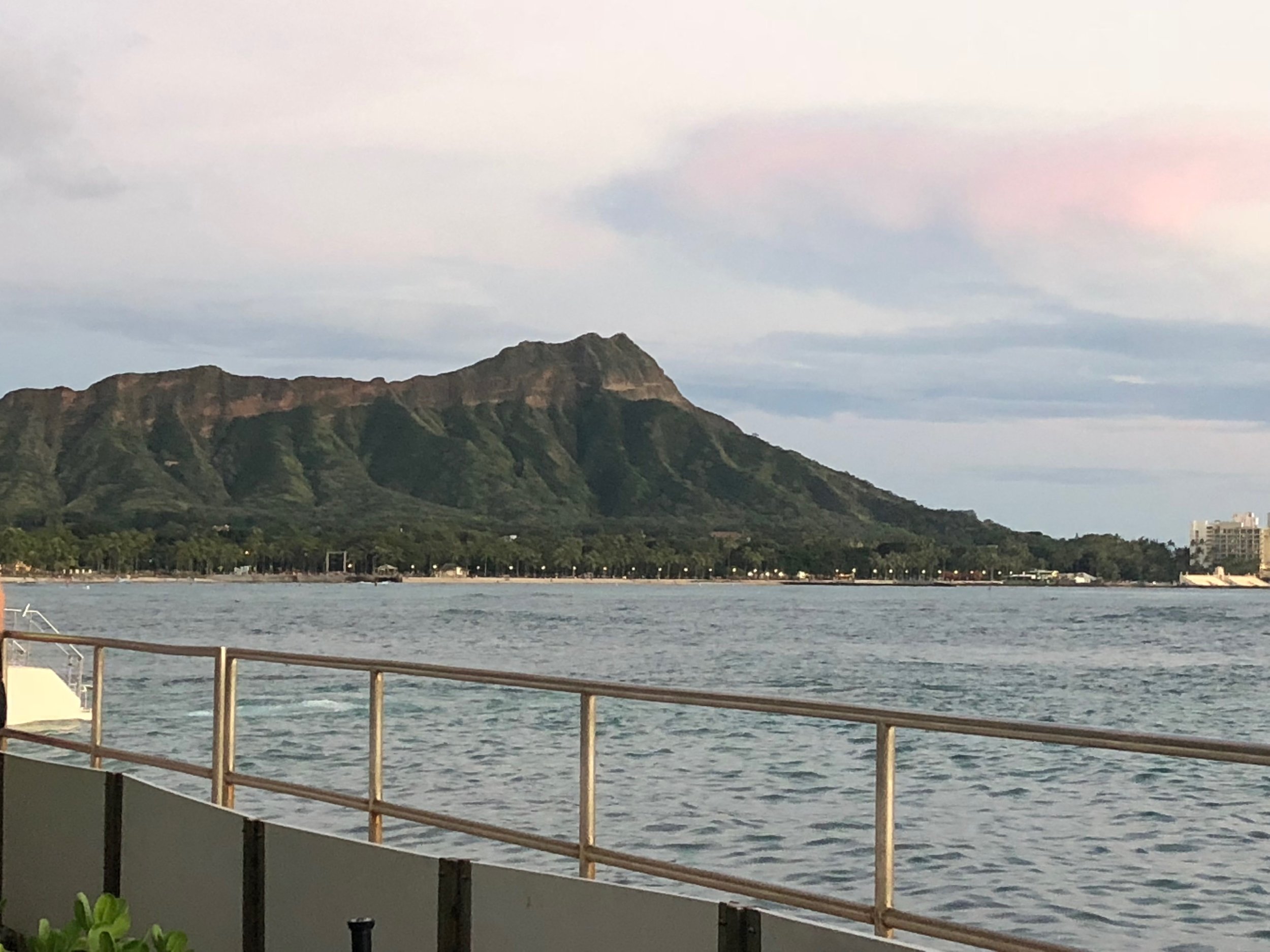Views of Diamond Head from Halekulani 