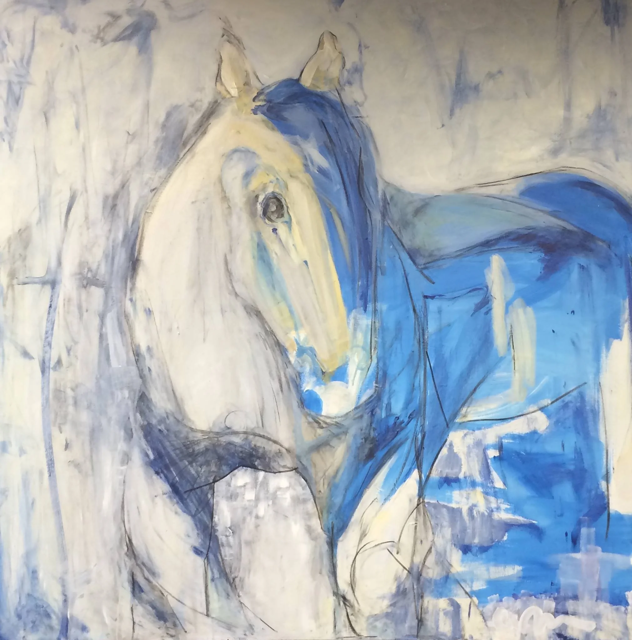 Large Horse in Yellows and Blue.jpg