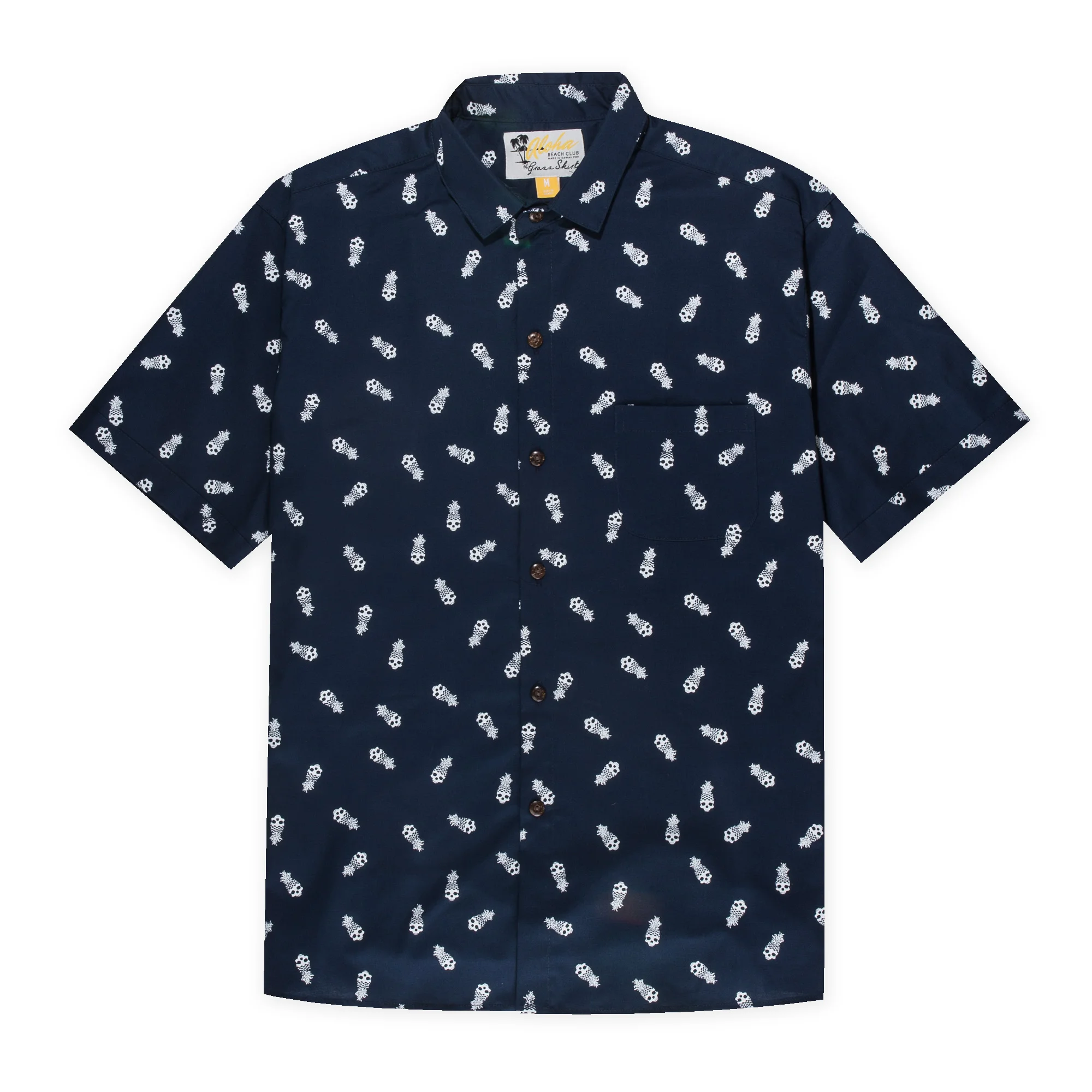 Aloha Beach Club x Grass Skirt - Pineapple Skull - Navy.jpg