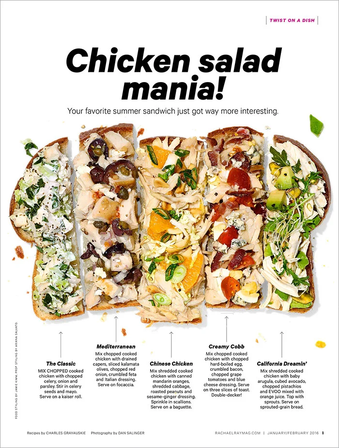 CHICKEN SALAD MANIA : Rachael Ray Every Day Magazine