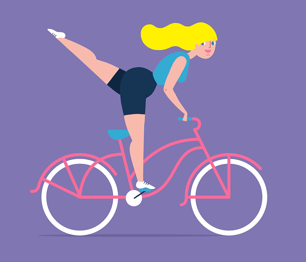 GIRL ON BIKE