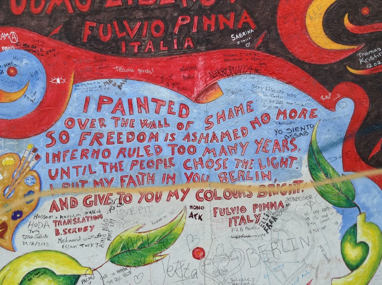 Graffiti on the Berlin Wall, Berlin