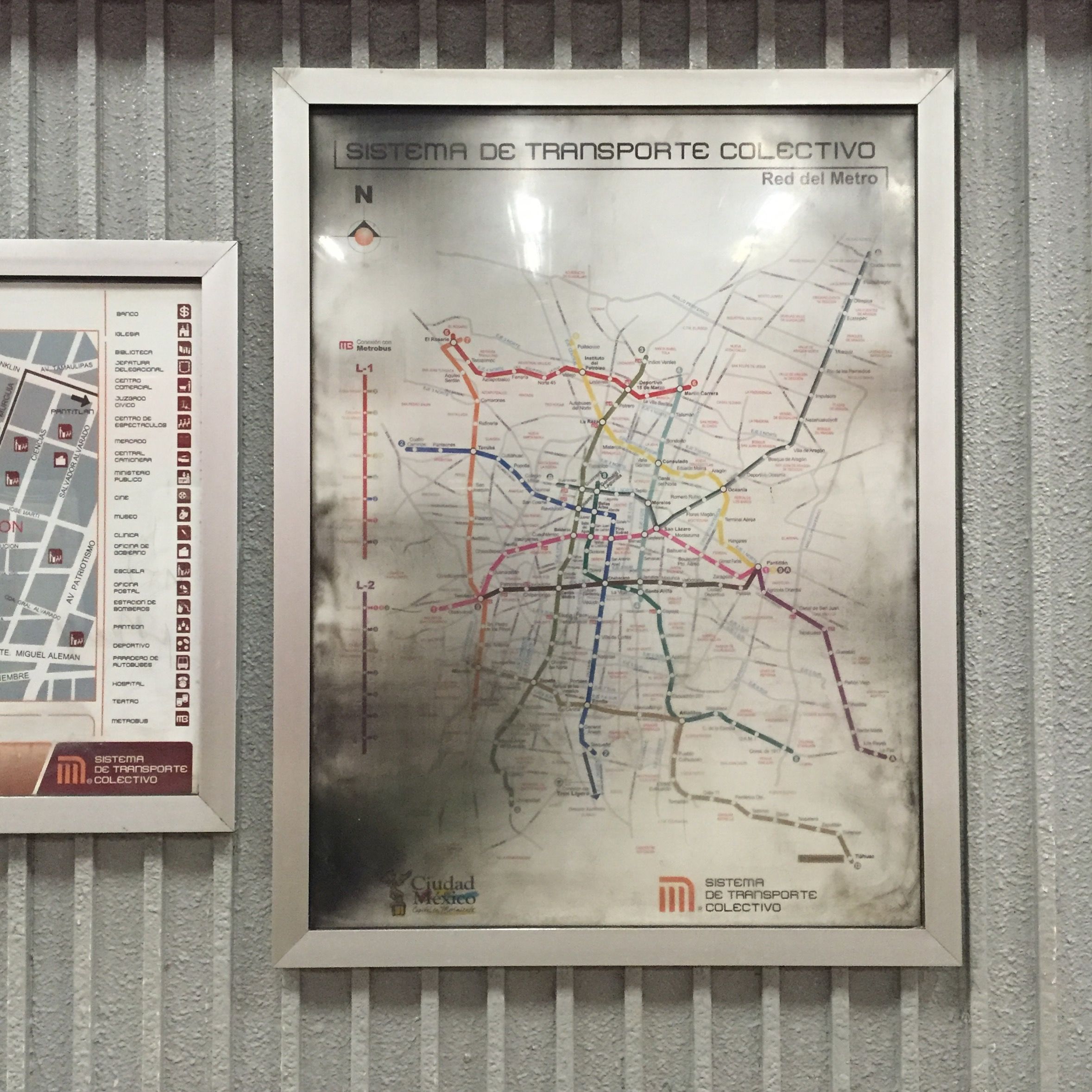 CDMX Metro Map, 2015, digital photo
