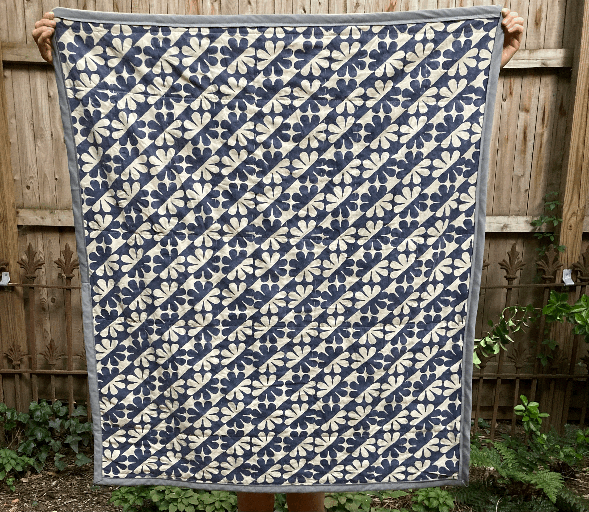 Cozy Quilt BACK (made with fabric from Seek Collective), 2022