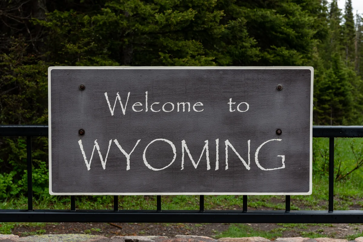 Welcome to Wyoming Sign