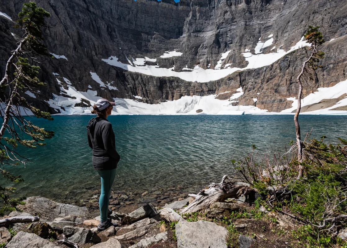 Woman At Iceburg Lake
