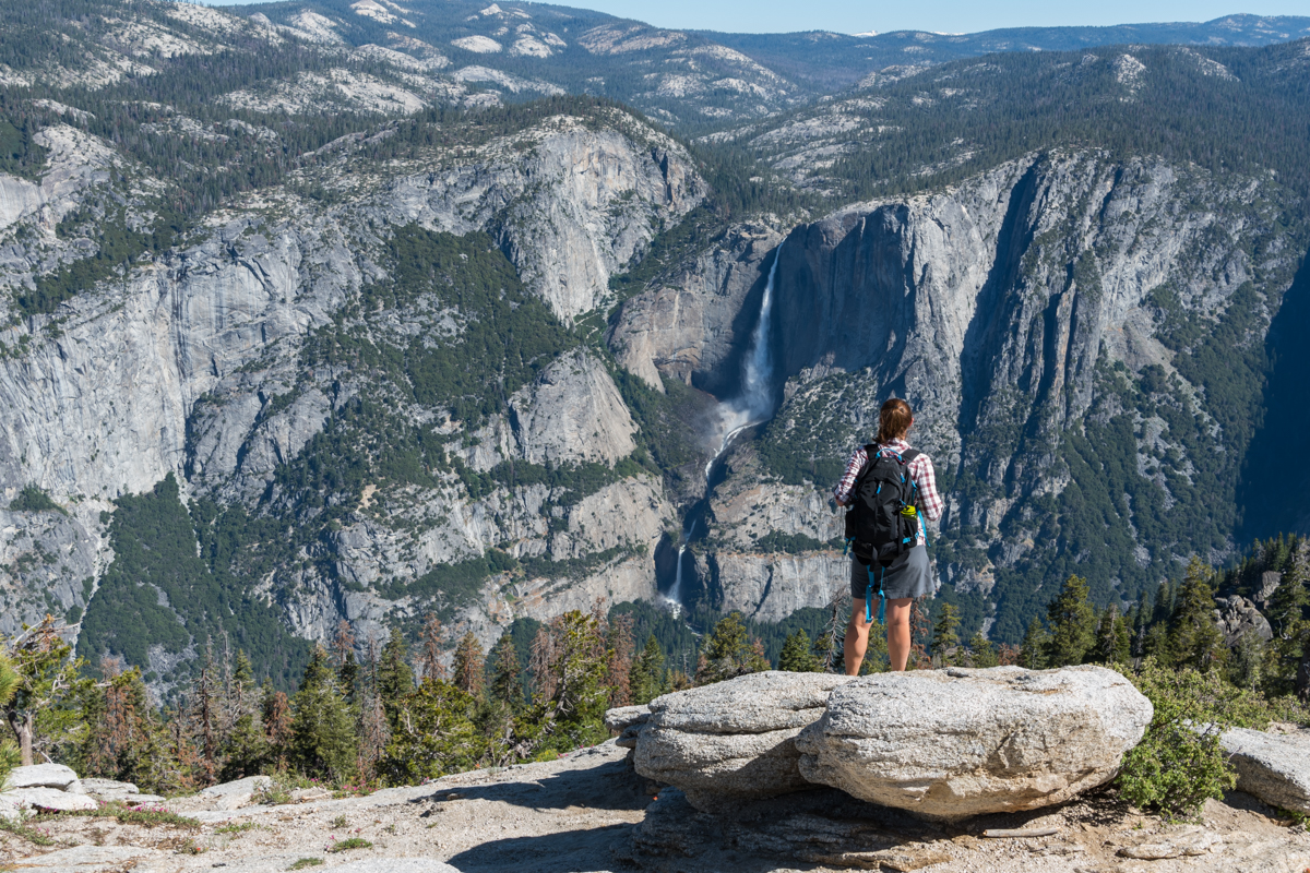 Woman Looks Out Over Yosemite