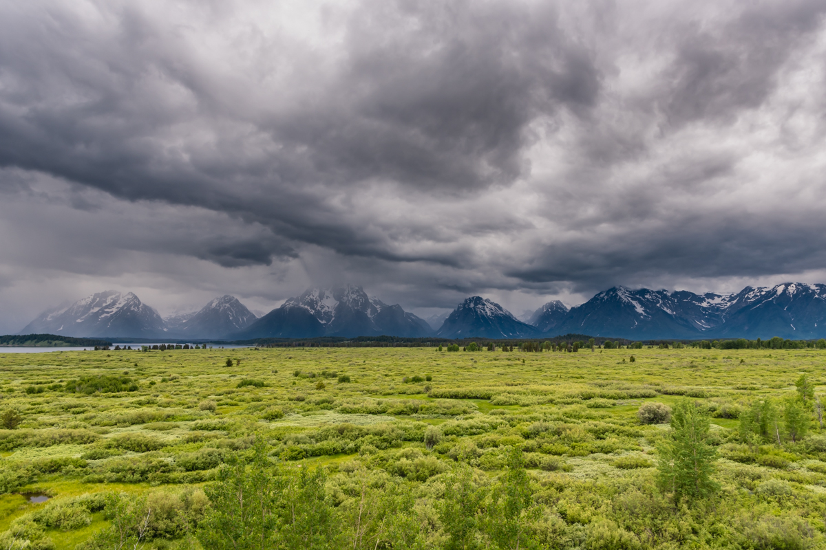 Stormy Clouds Over Teton Range