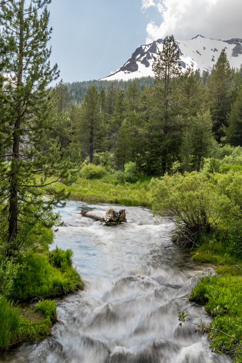 Water Rushes Underneath Lassen Peak